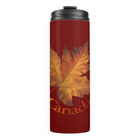Canada Tumbler Mugs Autumn Maple Leaf Mugs