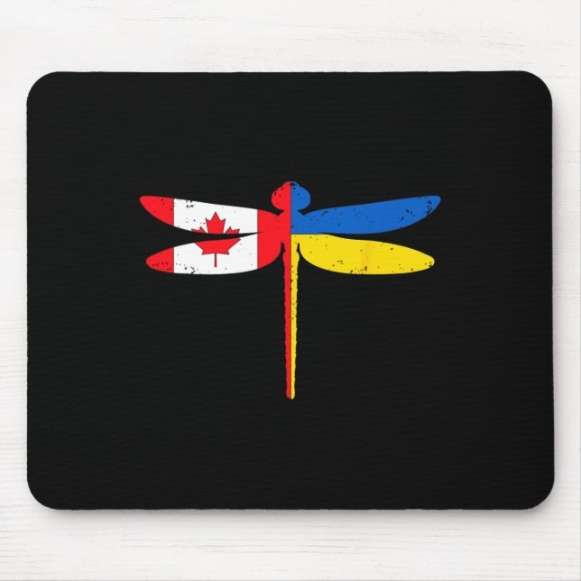 Canada Ukraine Flag  Mouse Pad (Front)