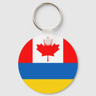 Canada Ukraine Key Ring