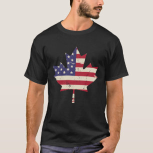 Canada USA America Hockey Canadian Maple Leaf  5 T-Shirt