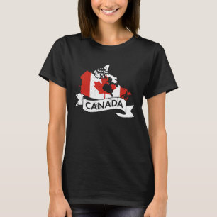 Canada USA America Hockey Canadian Maple Leaf  6 T-Shirt