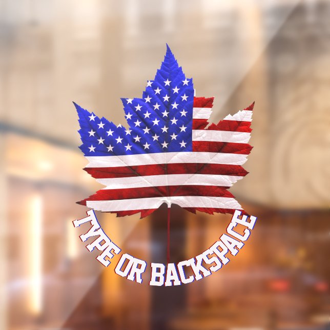 Canada USA Decal Personalised Window Decal Cling (Sheet 2)