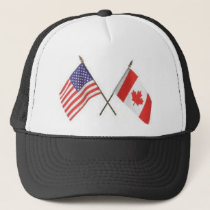 Canada/USA Flag Hat