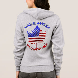 Canada USA Hoodie Personalised US Canada Jacket