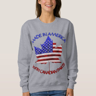 Canada USA Shirt Personalised US Canada Sweatshirt