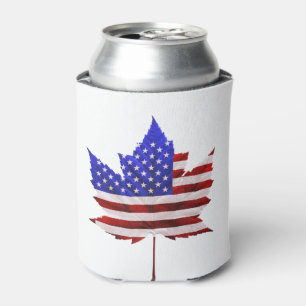 Canada USA Souvenir Can Cooler