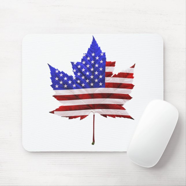 Canada USA Souvenir Mouse Pad (With Mouse)