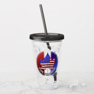 Canada USA Tumbler US Custom Canada Souvenir
