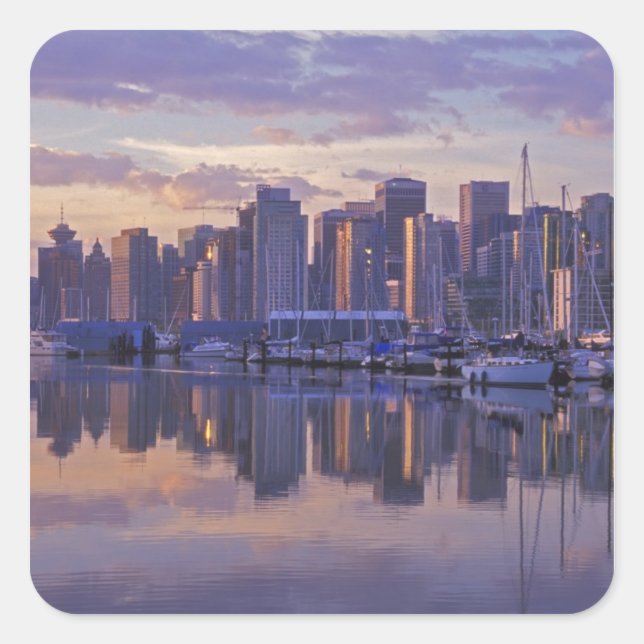 Canada, Vancouver, British Columbia. Vancouver Square Sticker (Front)