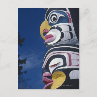 Canada, Vancouver, Stanley Park, totem pole, Postcard