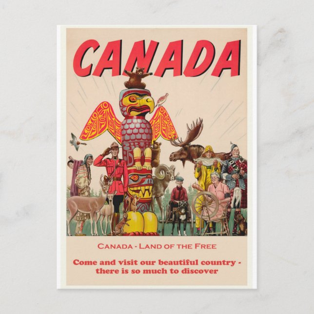 Canada Vintage Travel Postcard (Front)