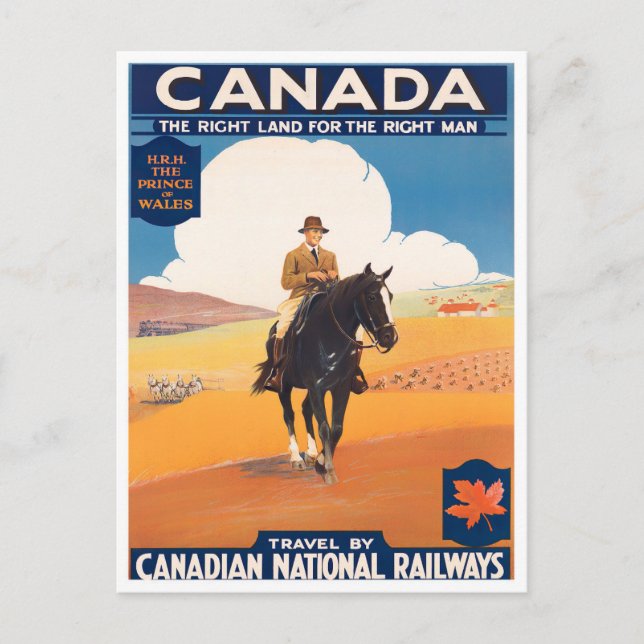 Canada vintage travel postcard (Front)