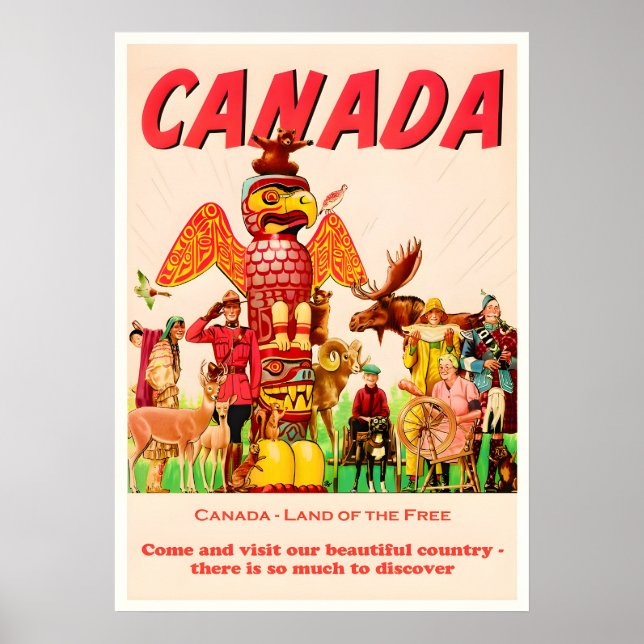 Canada Vintage Travel Poster (Front)