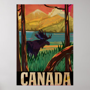 Canada Vintage Travel Poster