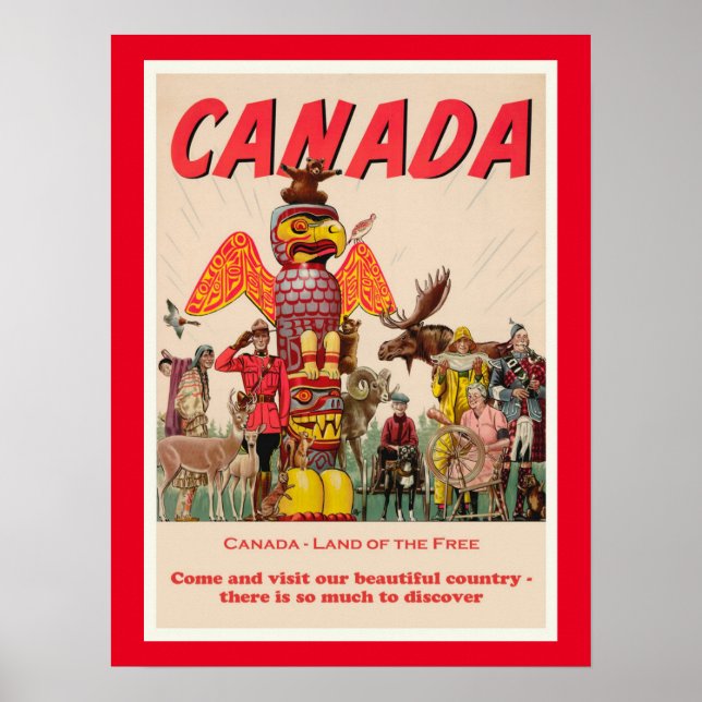 Canada, vintage travel poster (Front)