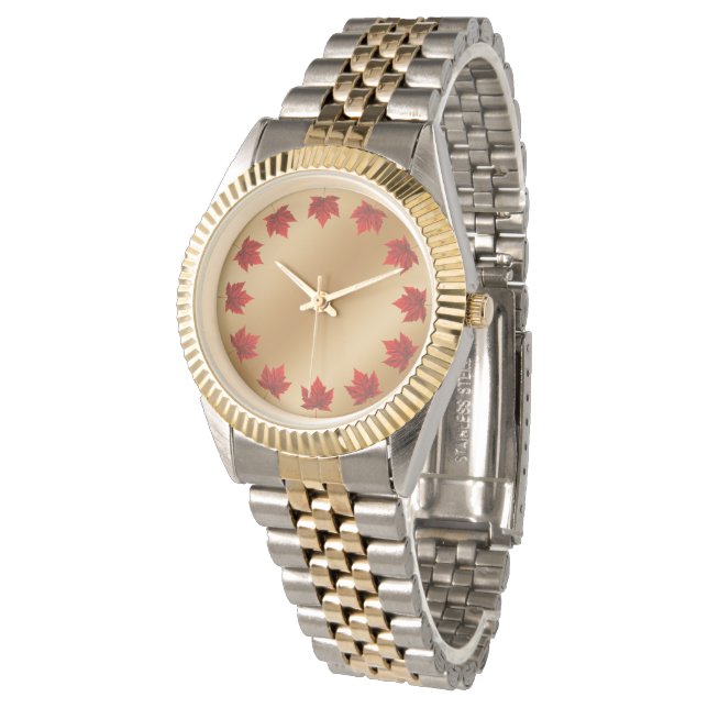 Canada Watch Canada Maple Leaf Souvenir Wristwatch (Angled)