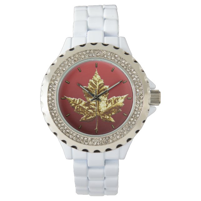 Canada Watch Gold Canada Souvenir Wrist Watches (Front)