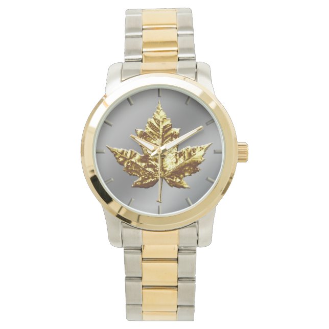 Canada Watch Gold Canada Souvenir Wrist Watches (Front)