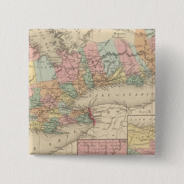 Canada West Upper 15 Cm Square Badge (Front)