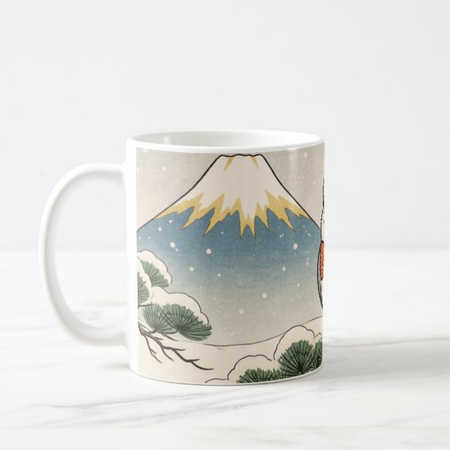     Canada Wildlife Mug – Canada Jay Nature Illust (Left)