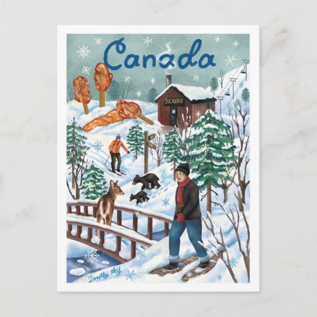 Canada Winter Wonderland Postcard (Front)