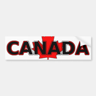 Canada with Leaf Bumper Sticker