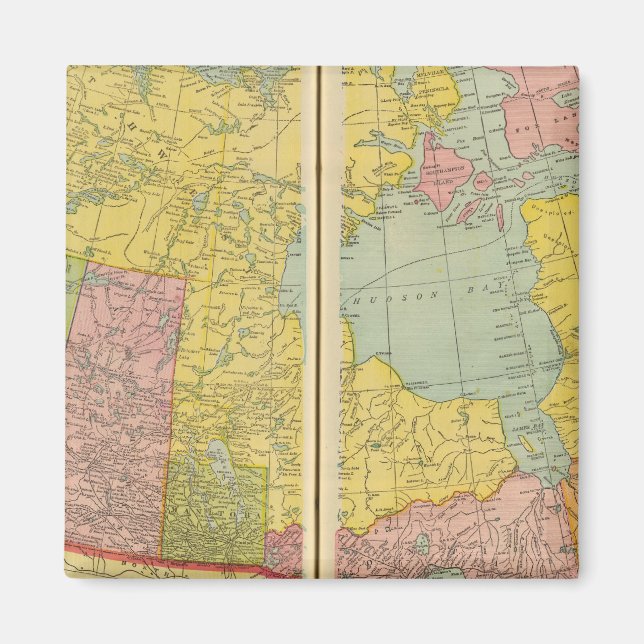 Canada with railroads magnet (Front)