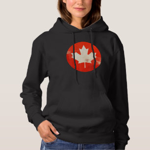 Canada Women Men Vintage Flag Hoodie