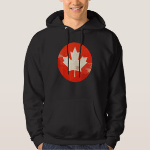 Canada Women Men Vintage Flag Hoodie