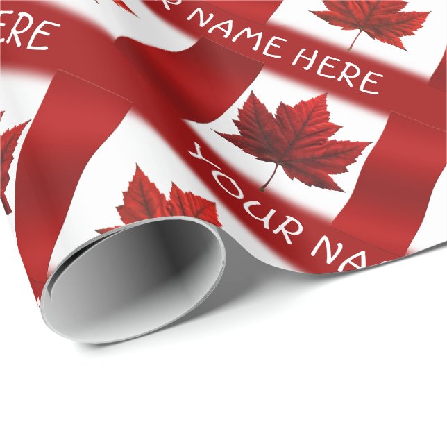 Canada Wrapping Paper Canada Flag Souvenir Paper (Roll Corner)