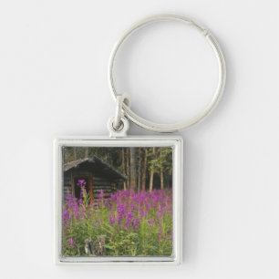 Canada, Yukon, Ross River area, Abandoned cabin Key Ring