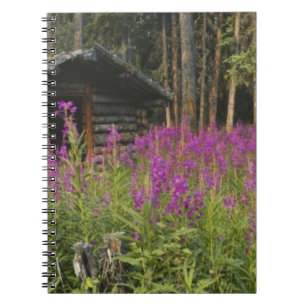 Canada, Yukon, Ross River area, Abandoned cabin Spiral Notebook