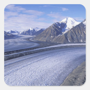 Canada, Yukon Territory, Kluane National Park. Square Sticker