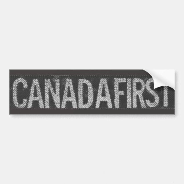 CANADAFIRST BUMPER STICKER (Front)