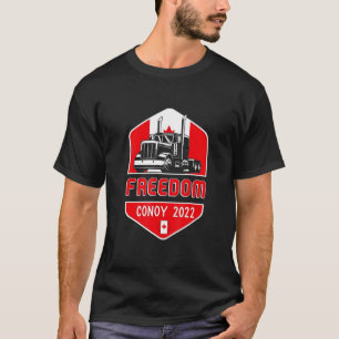 Canadaflag Shield Freedom Convoy 2022 For Canadian T-Shirt