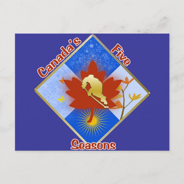 Canada's 5 Seasons Postcard (Front)