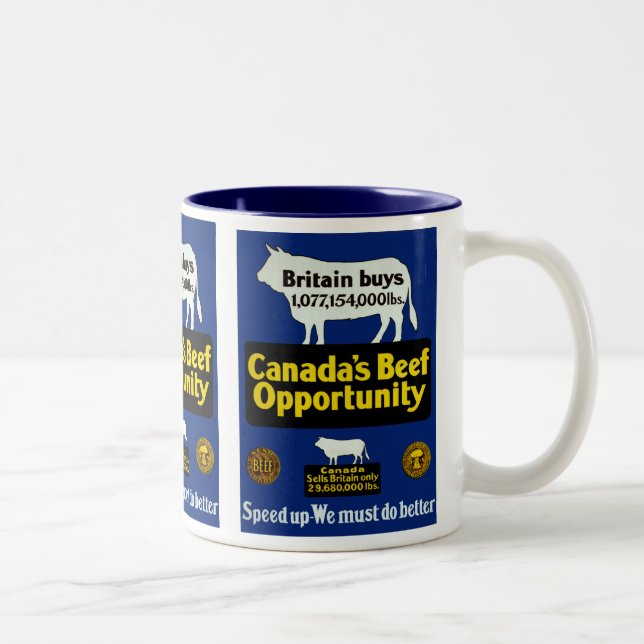 Canada's Beef Opportunity Two-Tone Coffee Mug (Right)