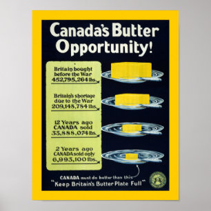 Canada's Butter Opportunity (border) Poster