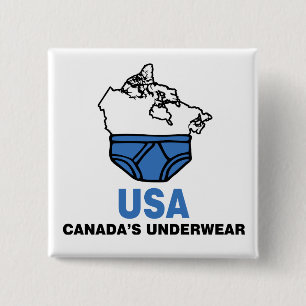 Canada's Underwear 15 Cm Square Badge