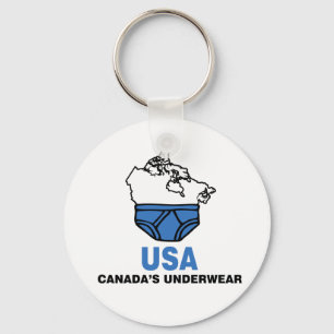 Canada's Underwear Key Ring