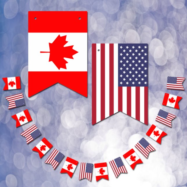 Canadian American Flags, Party banners Canada /USA (Creator Uploaded)