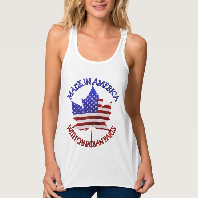 Canadian American Tank Tops Personalised Shirts (Front)