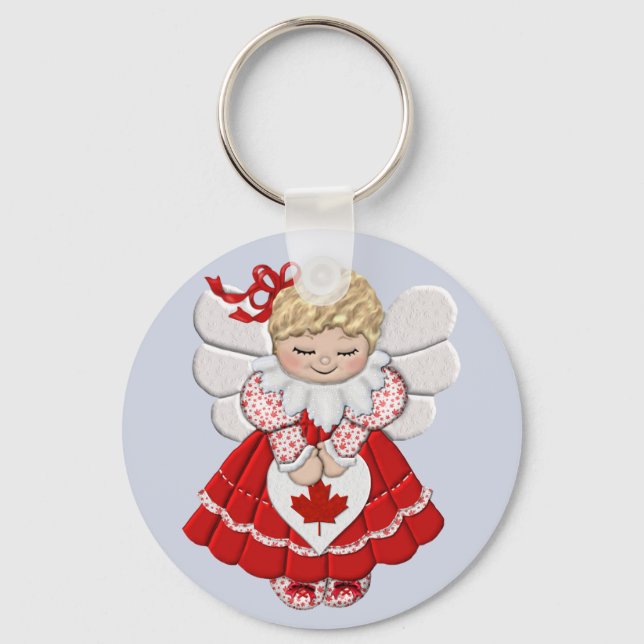 Canadian Angel Key Ring (Front)