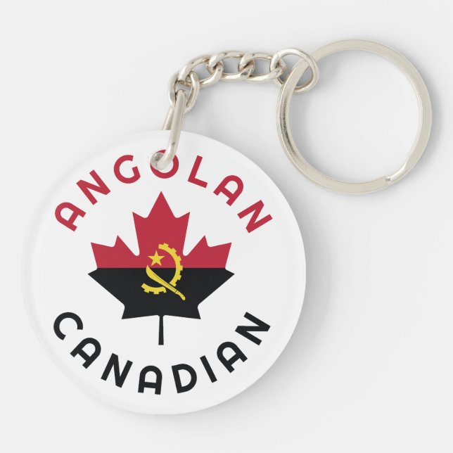 Canadian Angolan  Roots Key Ring (Back)