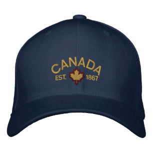 Canadian Anniversary Embroidery Canada Embroidered Hat