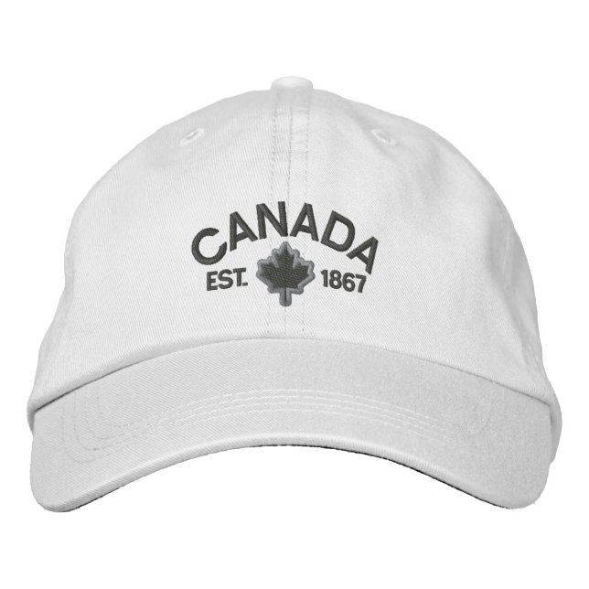 Canadian Anniversary Embroidery Canada Embroidered Hat (Front)