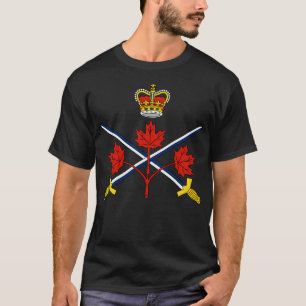 Canadian Army Coat Of Arms Flag T-Shirt