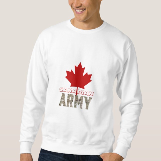 Canadian Army Design T-Shirt Sweatshirt (Front)
