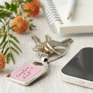 Canadian At Heart Keyring, Canada Key Ring