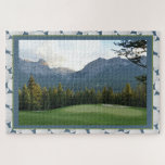 Canadian Autumn Golf Course & Ball Jigsaw Puzzle<br><div class="desc">Golf Course photo.  Golf Ball background.</div>